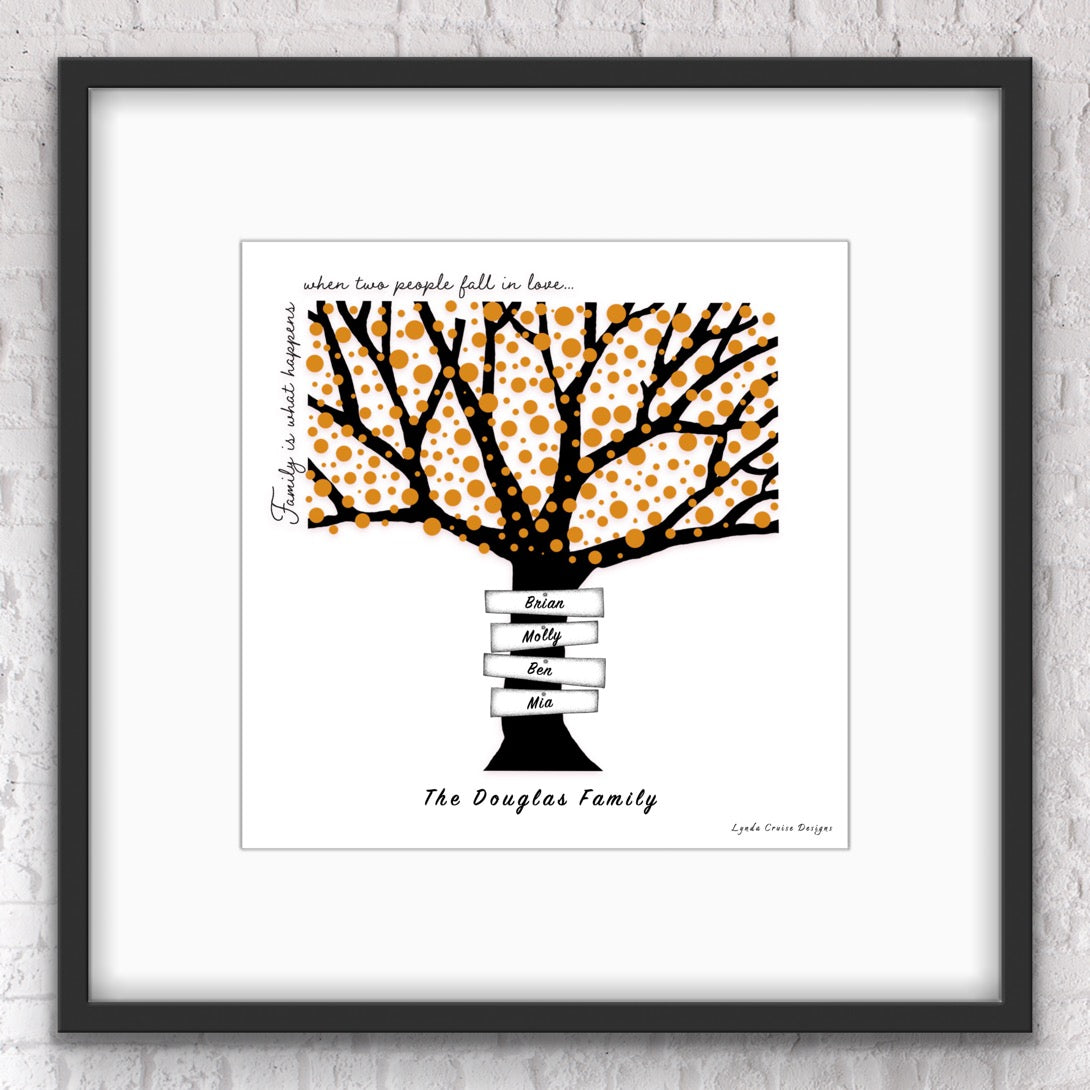 Family Tree - The Colourful Collection - Design One