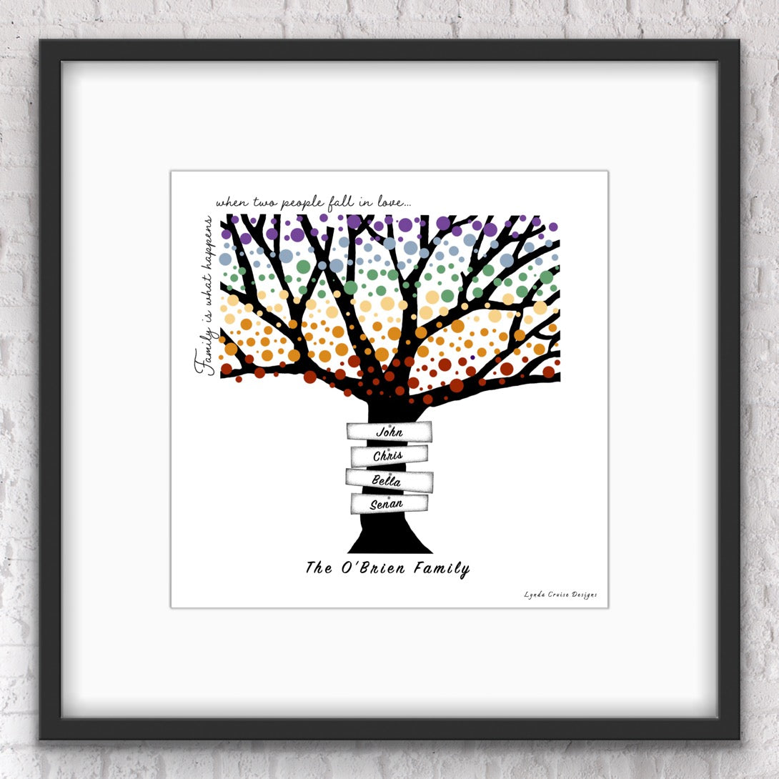 Family Tree - The Colourful Collection - Design Two