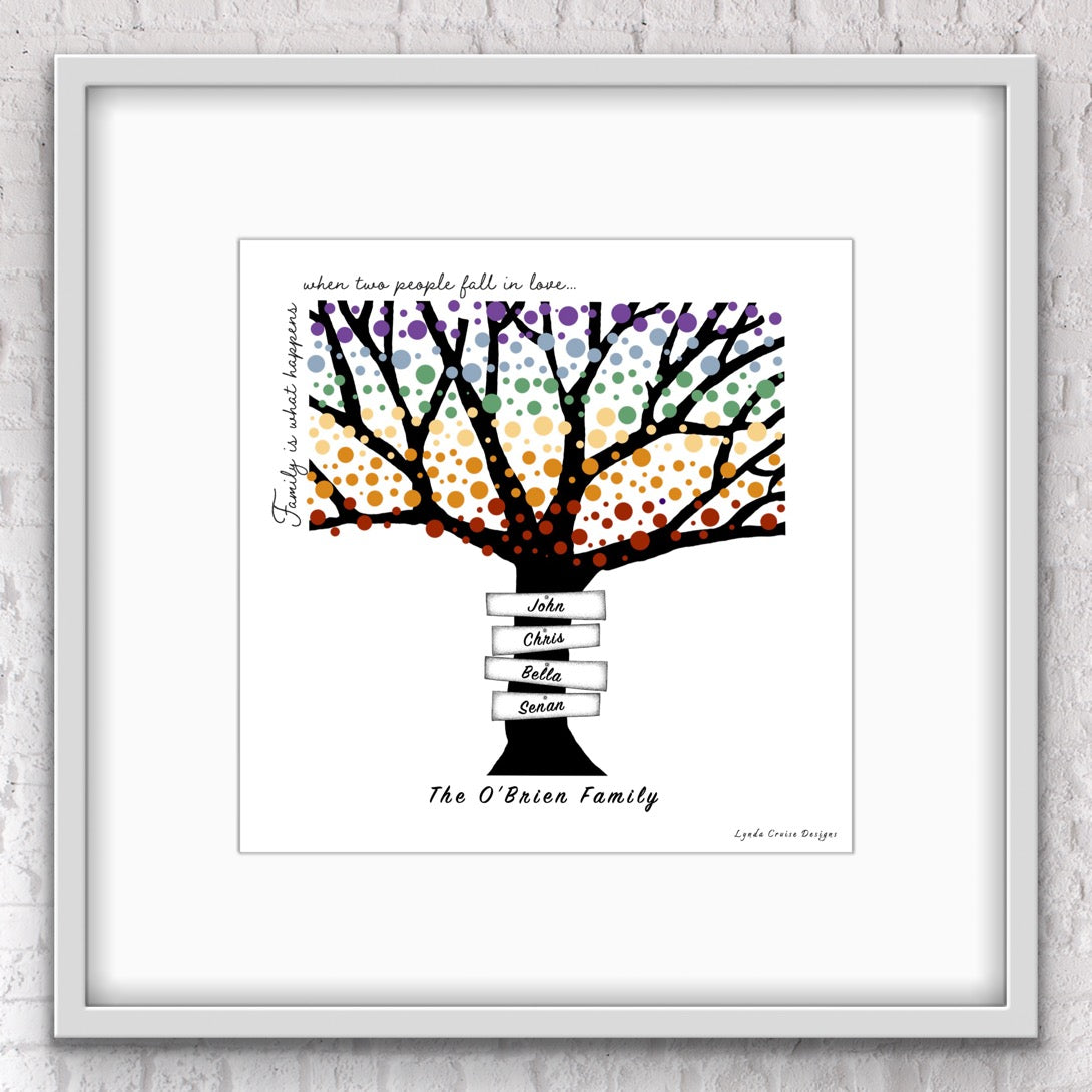 Family Tree - The Colourful Collection - Design Two