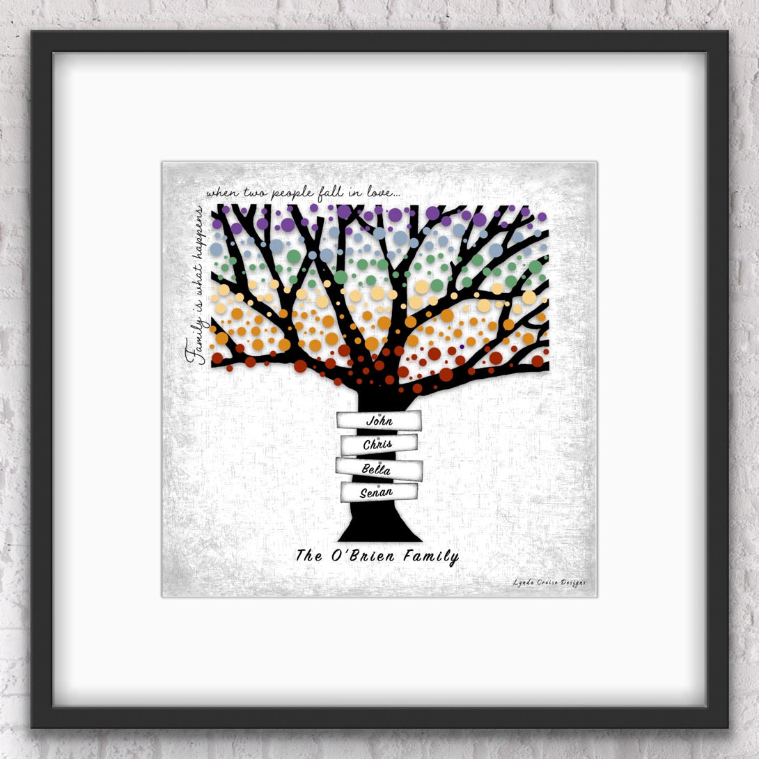 Family Tree - The Colourful Collection - Design Two