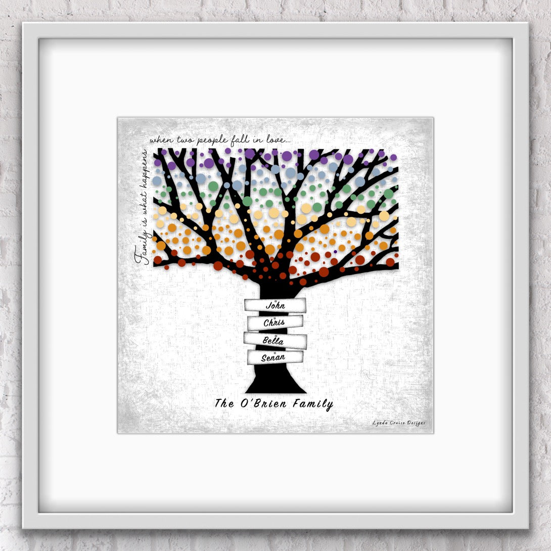 Family Tree - The Colourful Collection - Design Two