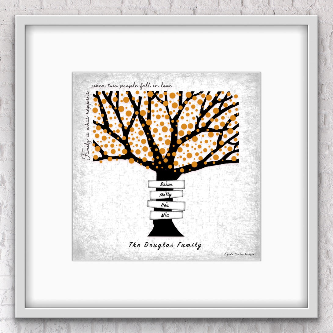 Family Tree - The Colourful Collection - Design One